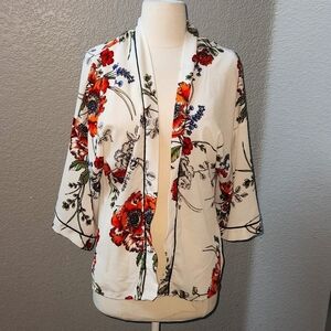 Liberty Love Floral Print Light Weight Cardigan Size Small
